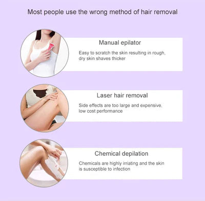 Zayna™Purple Epilator – آلة إزالة الشعر البنفسجية
