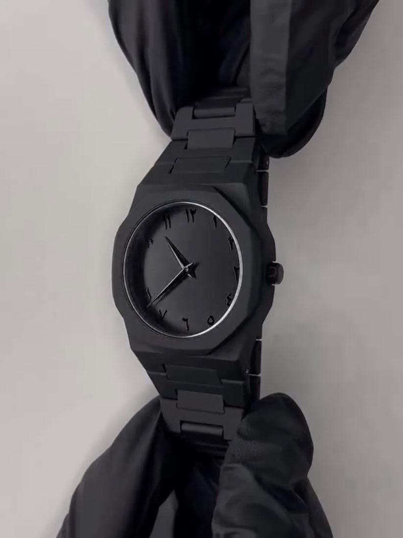 Zayna™Black Arabic Aura Watch