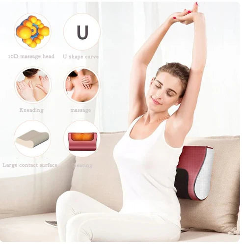 Zayna™ Red Pillow Massager – جهاز تدليك الوسادة الحمراء