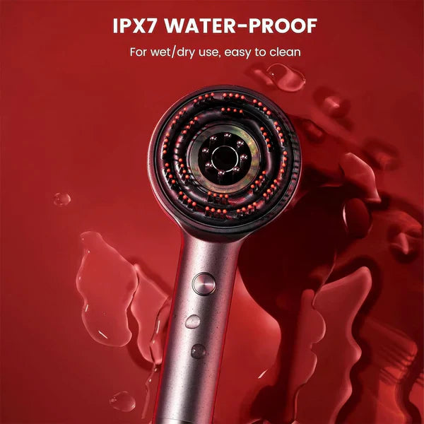 Zayna™ Scalp Massager Brush (Red) – فرشاة تدليك فروة الرأس (حمراء)